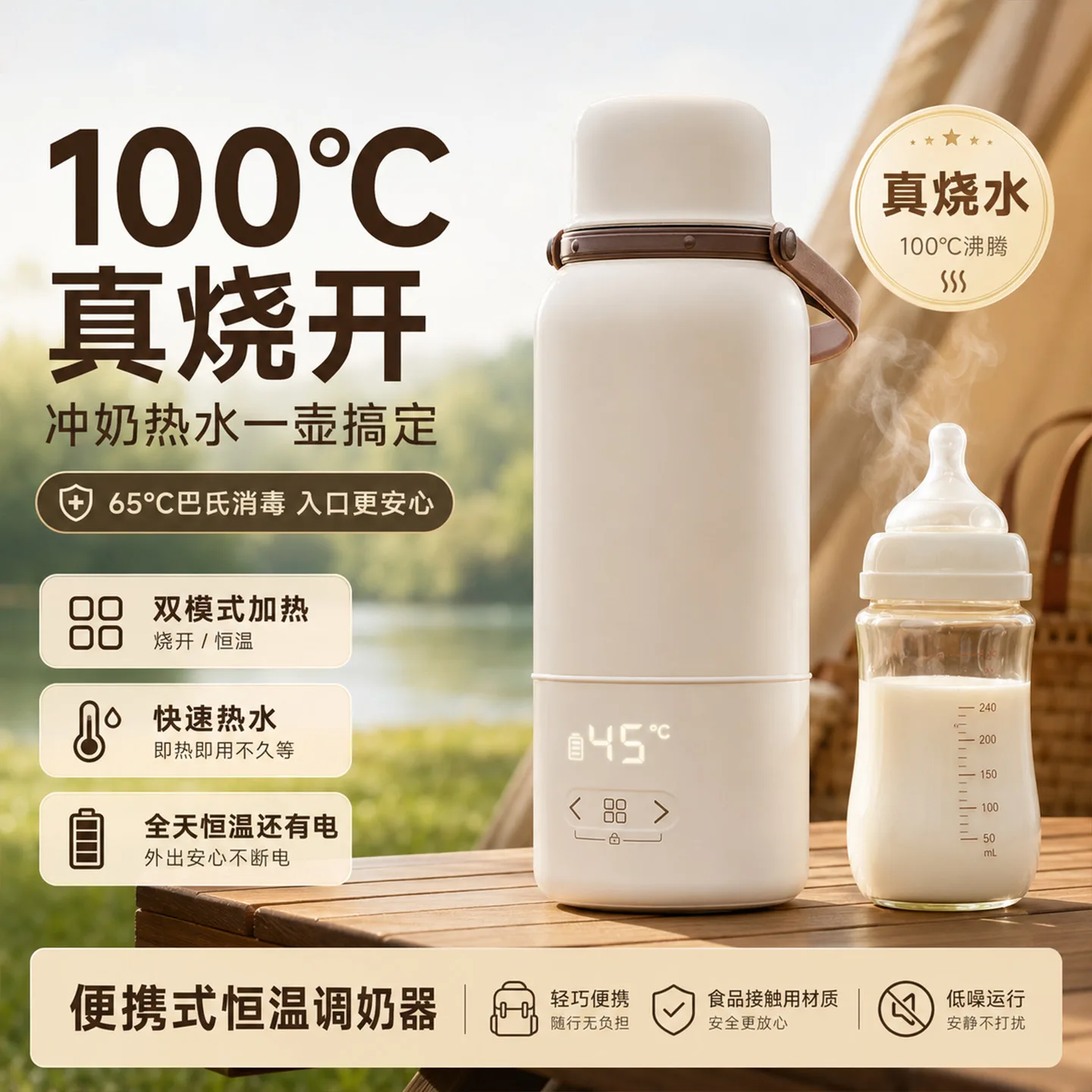 Portable Smart Heated Cup for OEM Drinkware Brands
