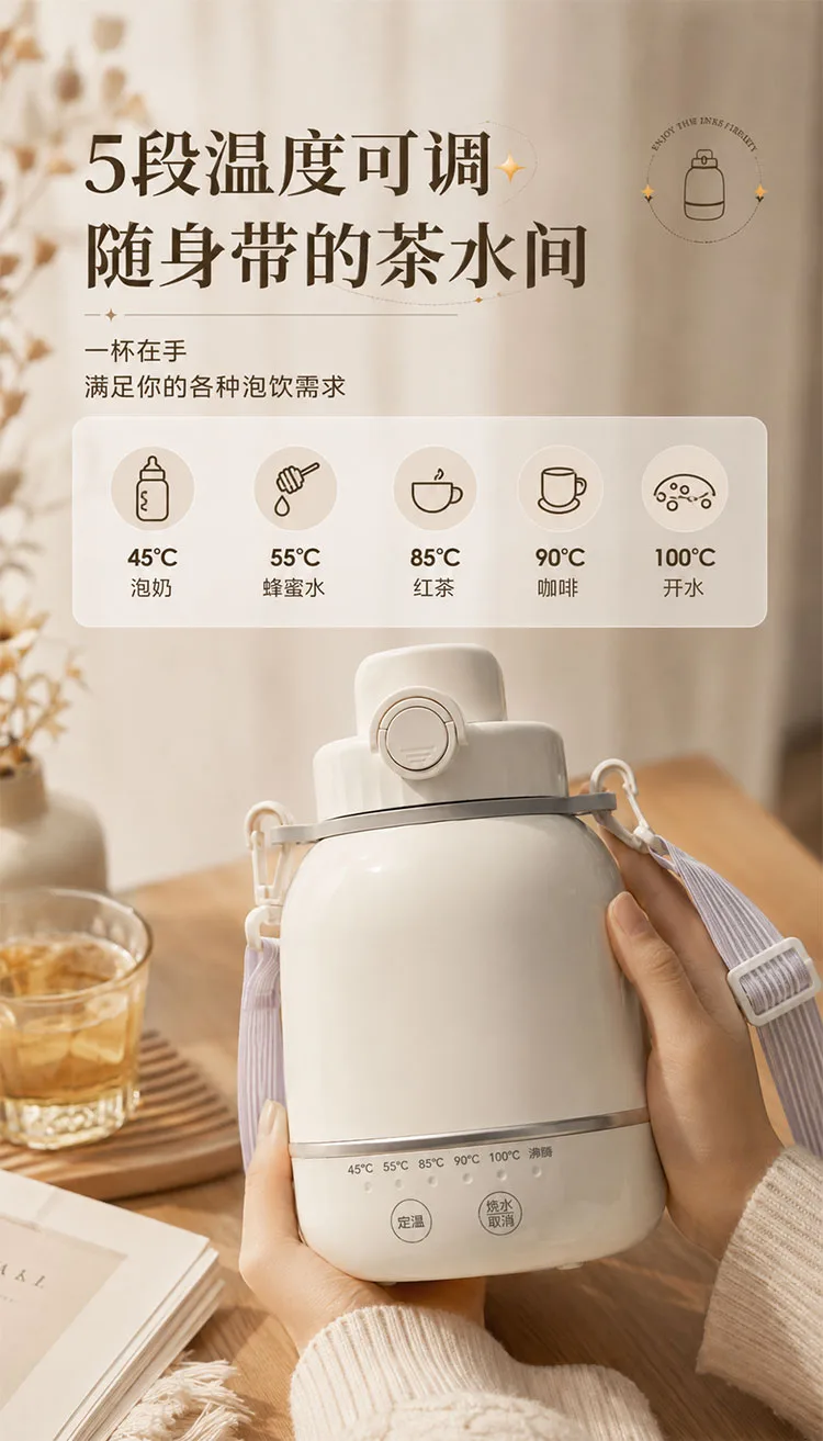 Portable Electric Travel Kettle for Smart Drinkware Projects detail 2