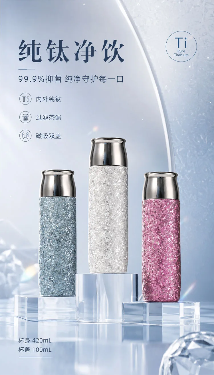 Crystal Finish Insulated Travel Bottle detail 1