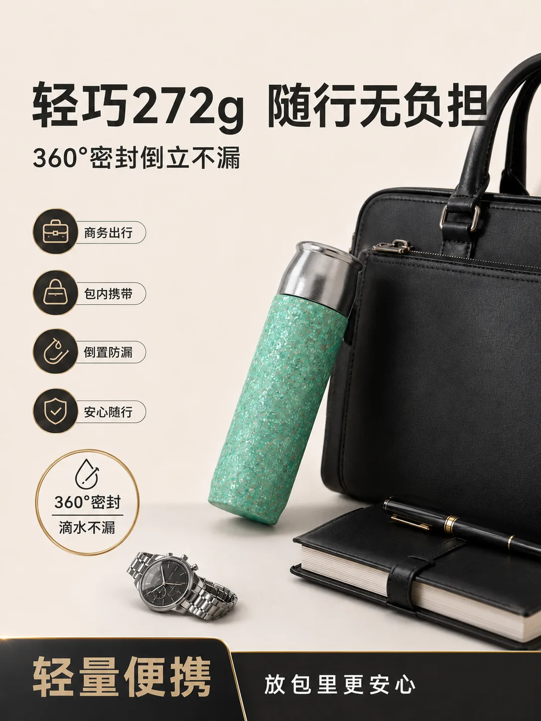 Crystal Finish Insulated Travel Bottle image 2