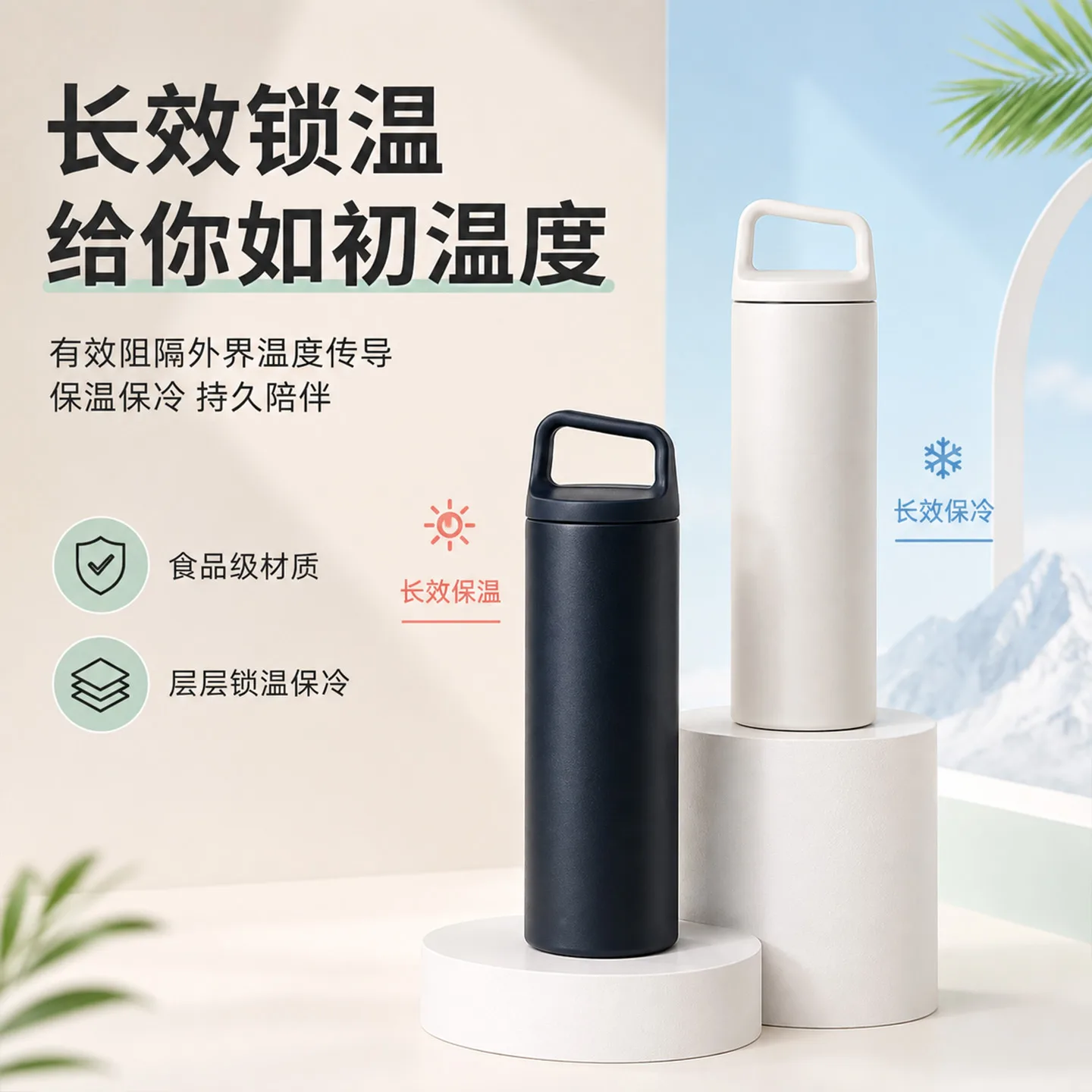 Portable Angled Spout Insulated Water Bottle image 3