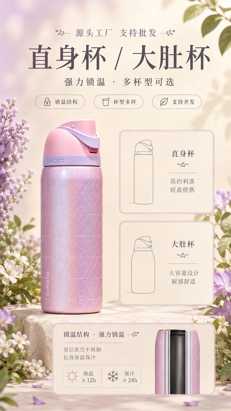 Dual Drink Flip Lid Insulated Tumbler detail 7