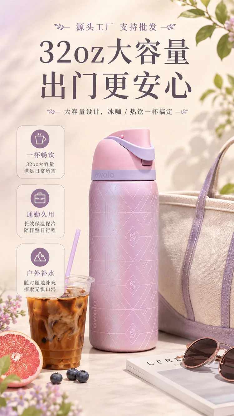 Dual Drink Flip Lid Insulated Tumbler detail 4