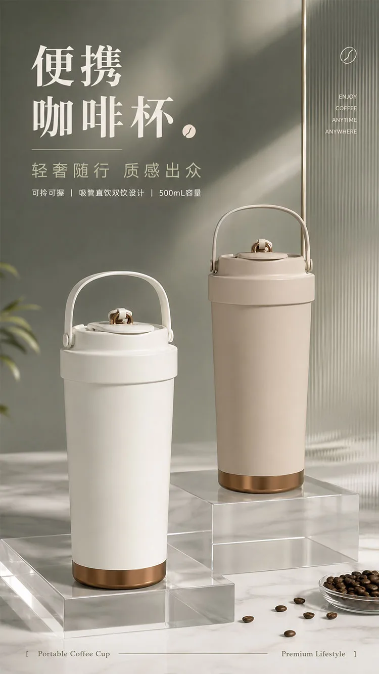 Modern Insulated Coffee Tumbler detail 1