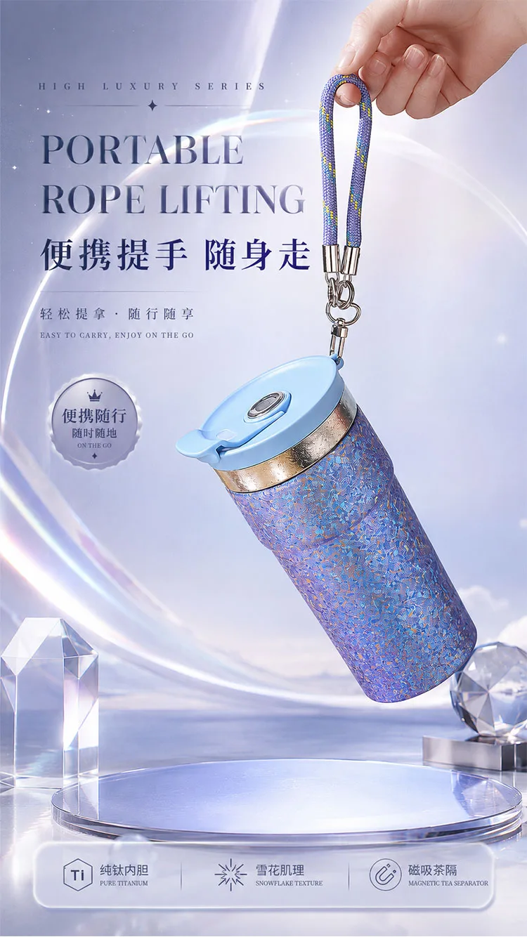 Pure Titanium Water Bottle HC-TI-003 detail 3