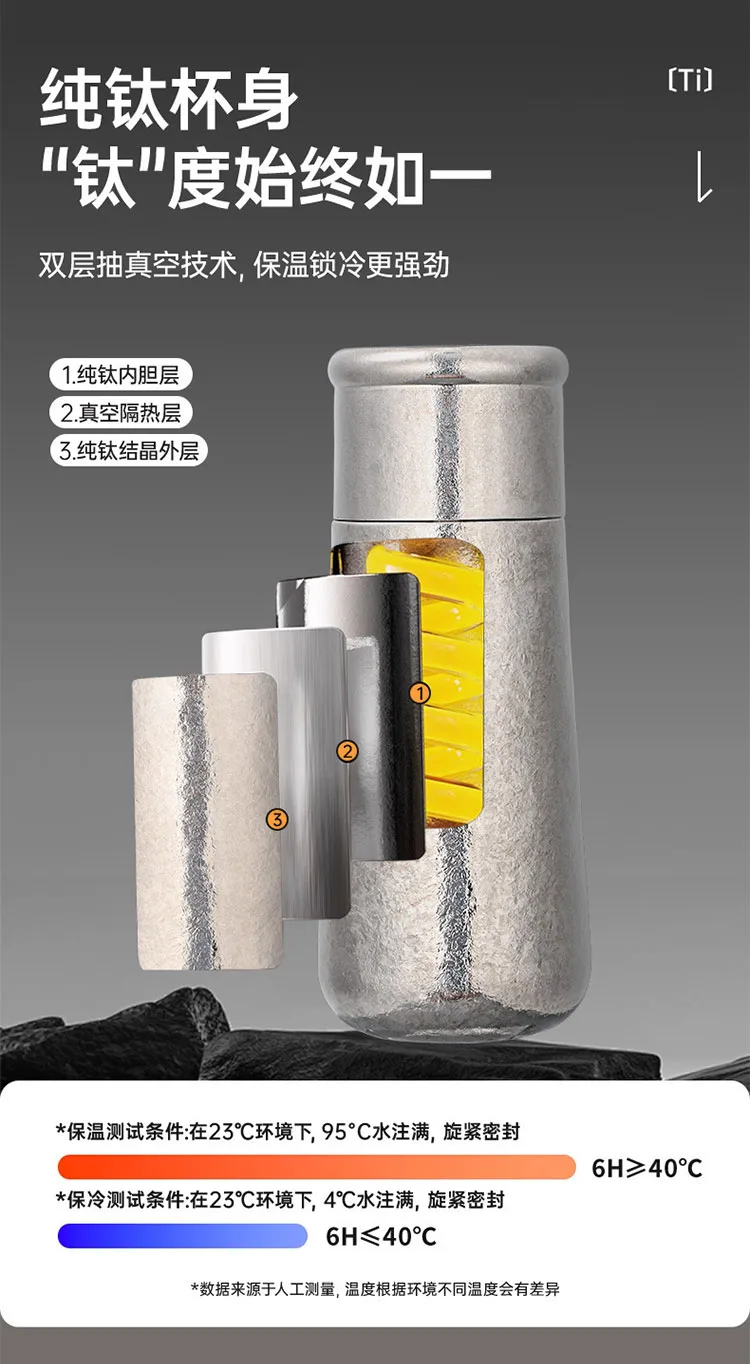 Pure Titanium Water Bottle HC-TI-033 detail 8