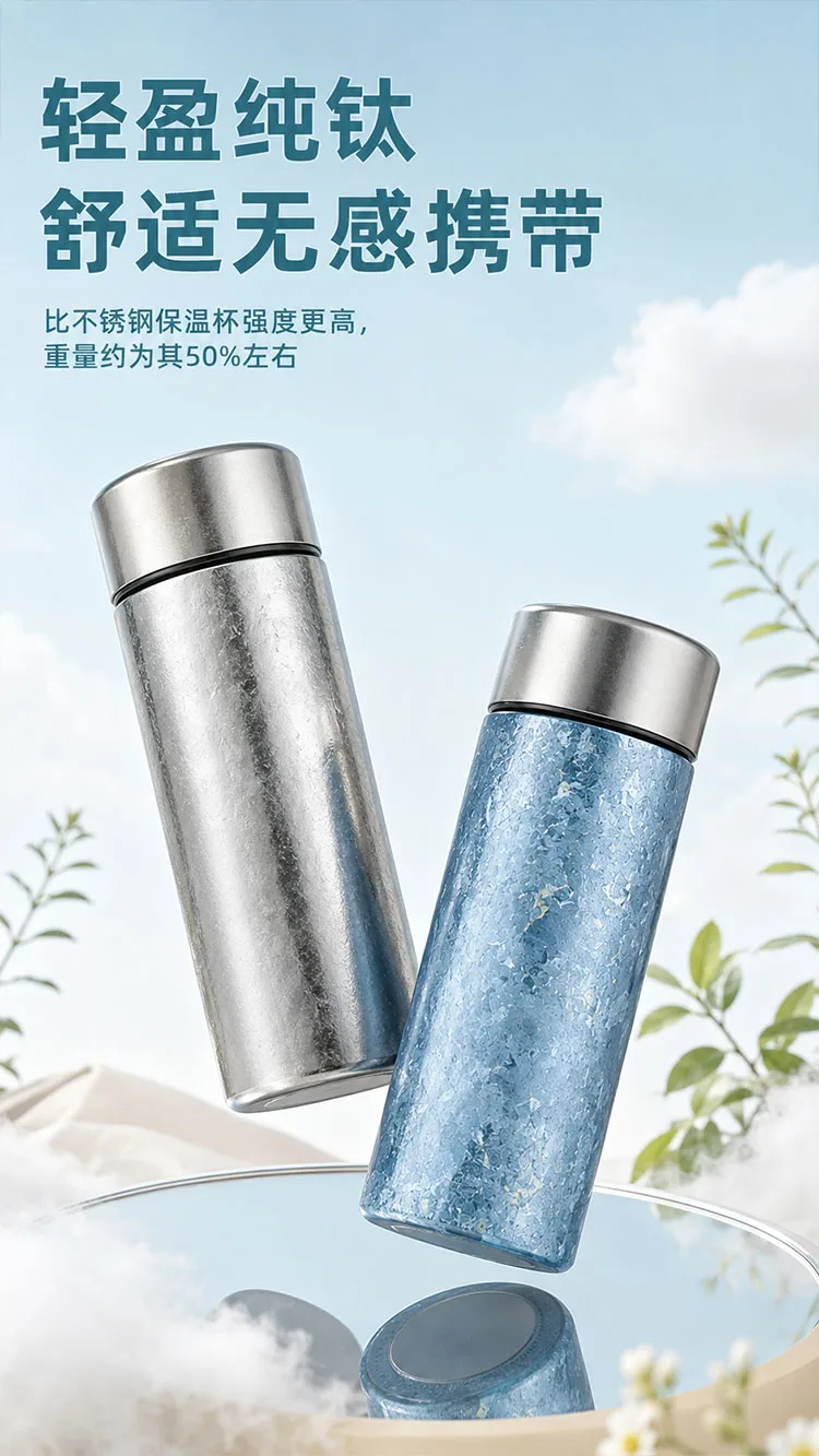 Pure Titanium Water Bottle HC-TI-053 detail 4