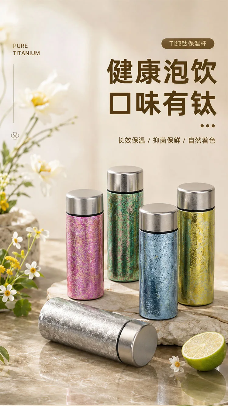 Pure Titanium Water Bottle HC-TI-053 detail 1