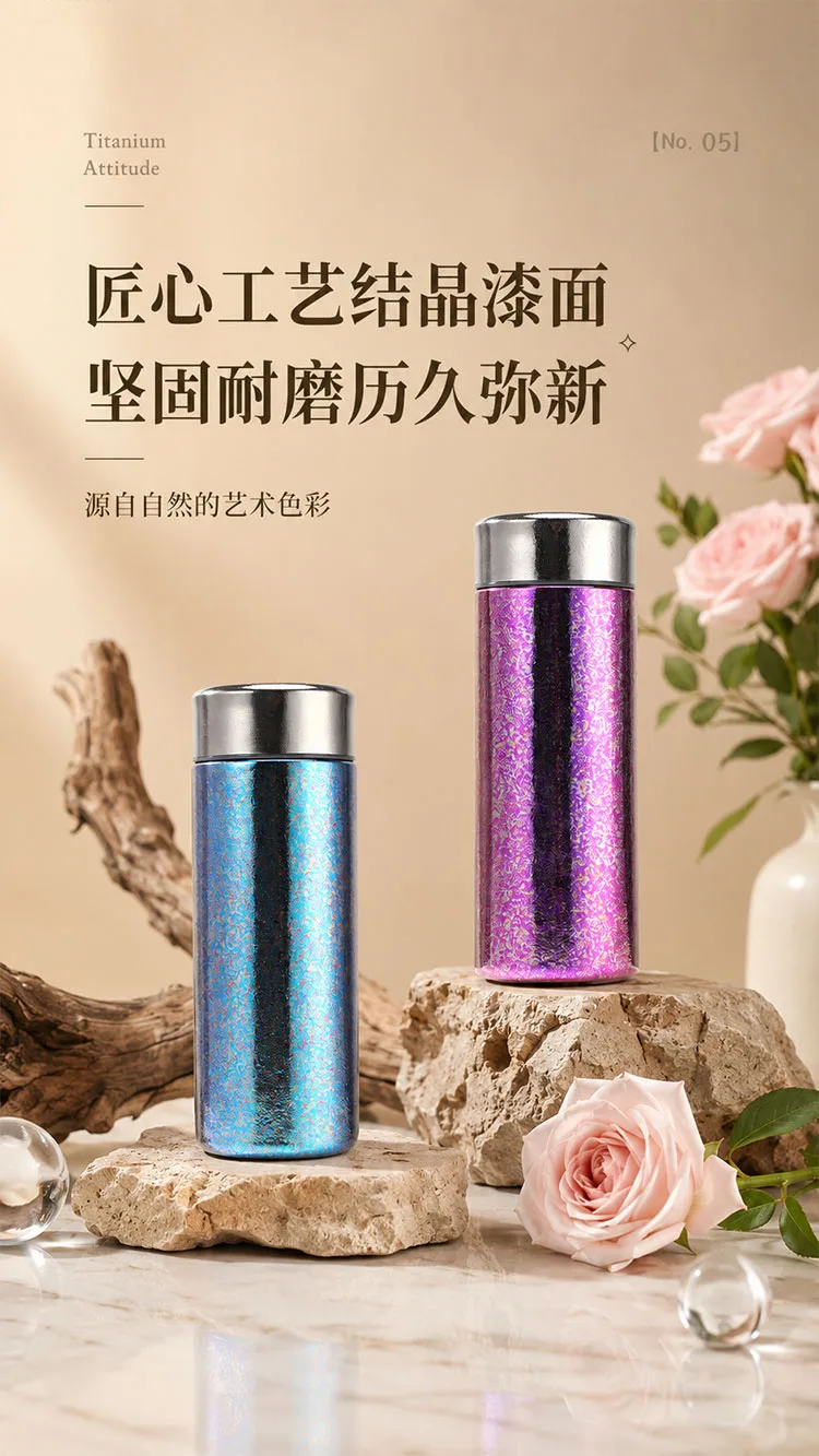 Pure Titanium Water Bottle HC-TI-054 detail 7