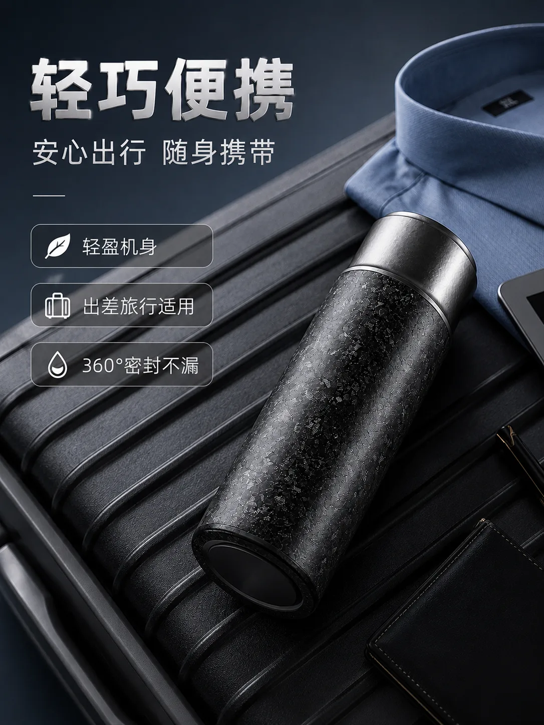 Pure Titanium Water Bottle HC-TI-100 image 5